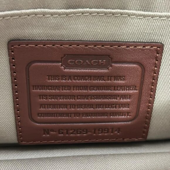 Auth COACH Legacy Leather Penny 19914 Dark Brown Leather - Shoulder Bag - Picture 8 of 8